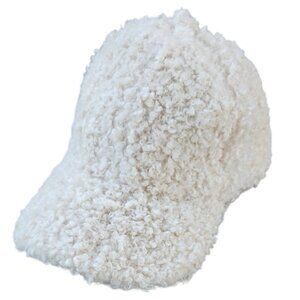 Love and Lore Cream Sherpa‎ Baseball Cap Adjustable Strap Back Hat